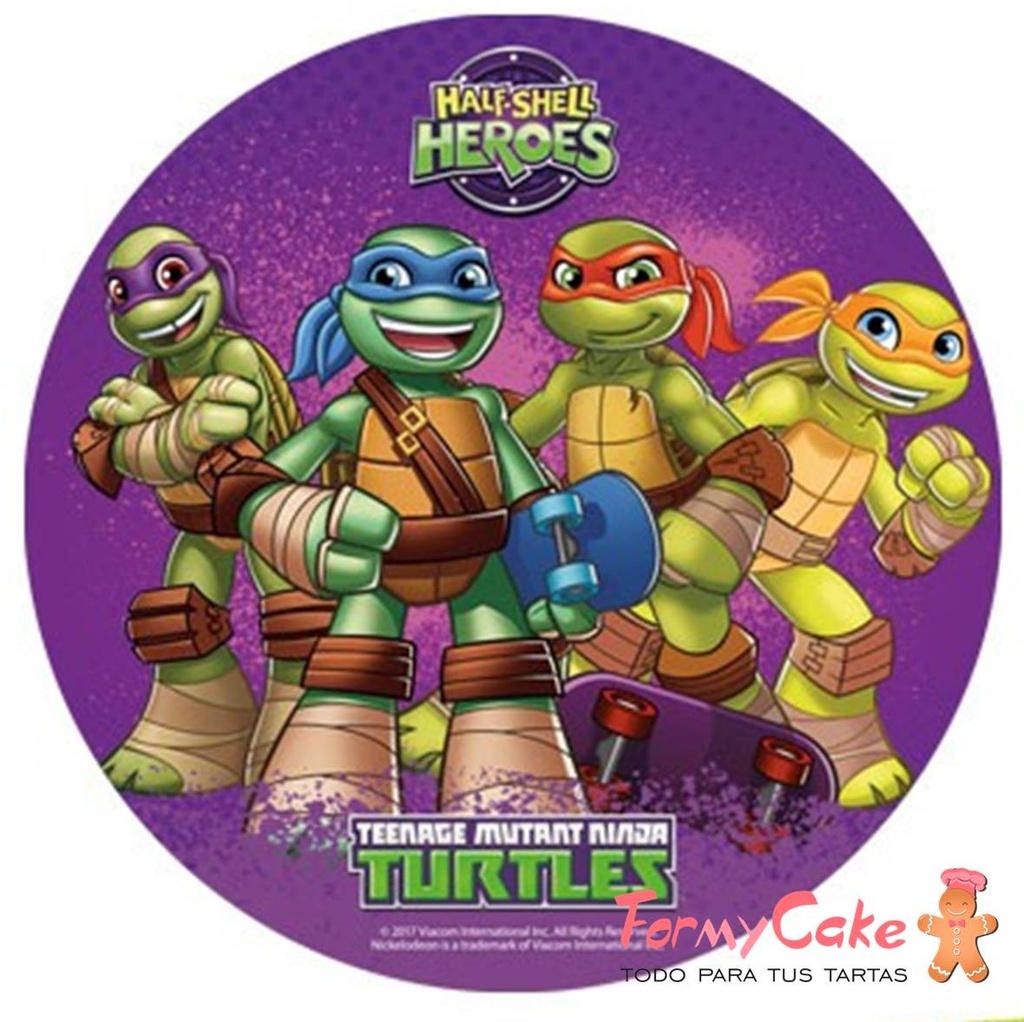Impresión comestible tortugas ninja 20CM