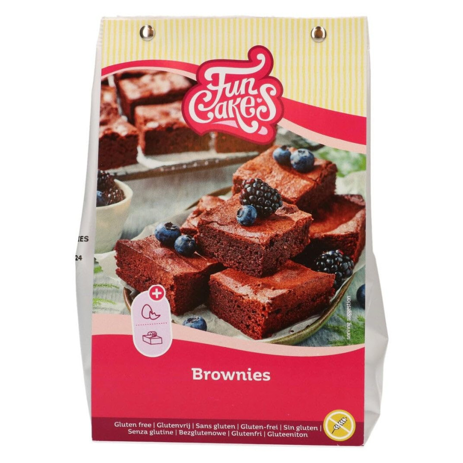 Preparado brownies 500g sin gluten FUNCAKES