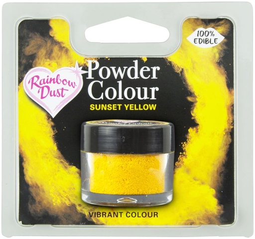 [RD0998] Colorante en polvo color sunset yellow 2gr. Rainbow Dust