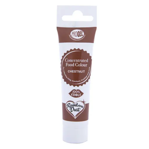 [RD9517] Colorante en gel color castaño progel 25gr. Rainbow Dust