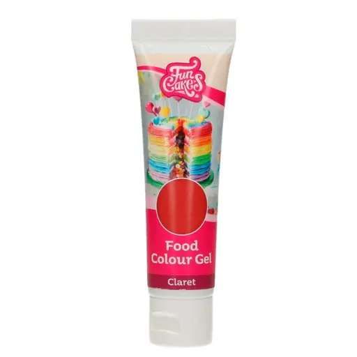 [F44170] Colorante en gel color claret (rojo burdeos) 30gr. Funcakes