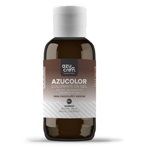 [AZ00171] Colorante en gel marrón 50gr. Azucolor
