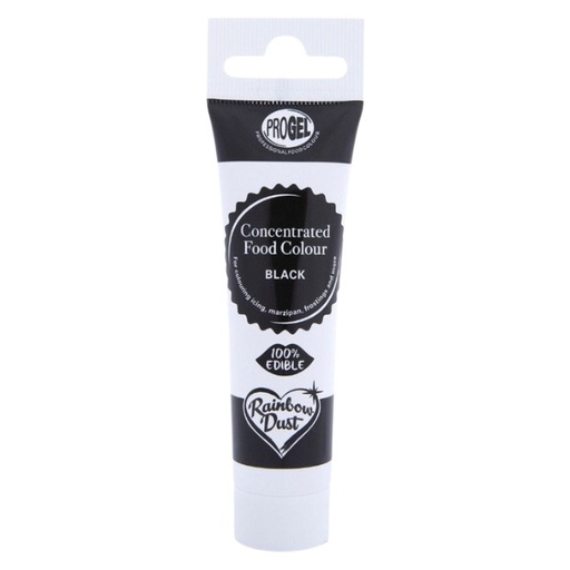 [RD9512] Colorante en gel negro progel 25gr. Rainbow Dust