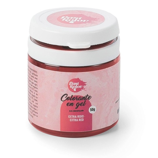 [swk2076] Colorante en gel rojo 50gr. Pastkolor
