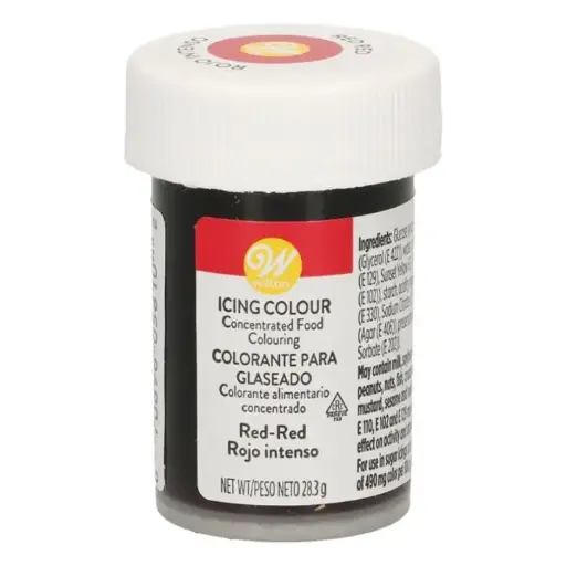 [04-0-0036] Colorante en gel rojo intenso 28gr. Wilton