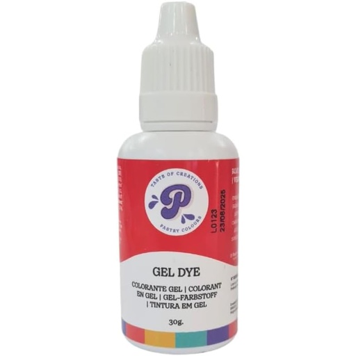 [P010013] Colorante en gel rojo liposoluble 30ml. Pastry Colours