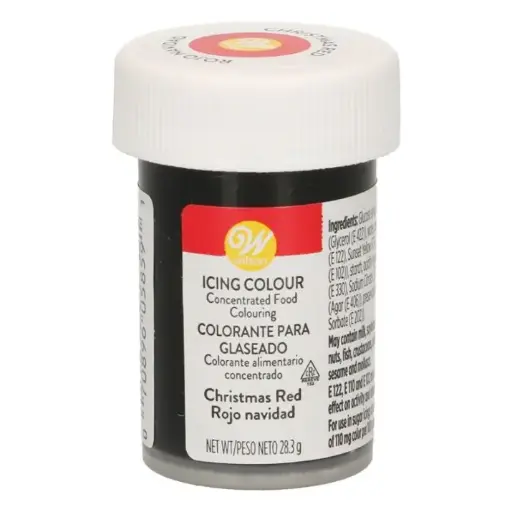 [04-0-0042] Colorante en gel rojo navidad 28gr. Wilton