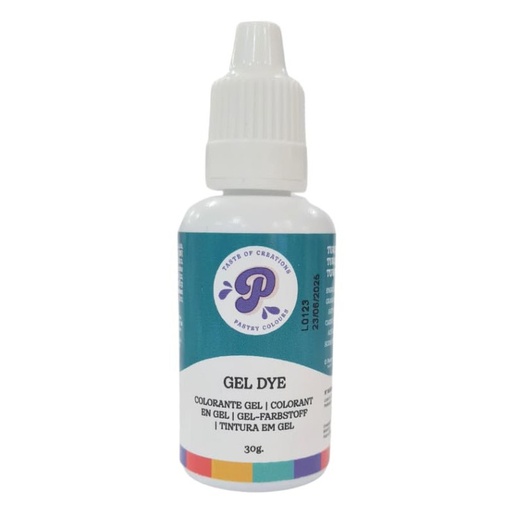 [P010002] Colorante en gel turquesa liposoluble 30ml. Pastry Colours