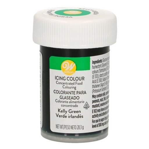 [04-0-0046] Colorante en gel verde kelly 28gr. Wilton