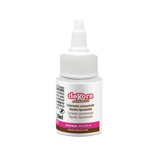 [412070] Colorante Líquido Rosa Liposoluble 30ml Dekora