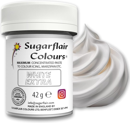 [J402T] Colorante en pasta blanco extra 42gr. Sugarflair