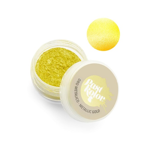 [SWK2530] Colorante Polvo Oro Metalizado 3gr Pastkolor