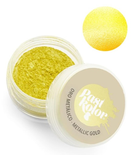 [SWK2530] Colorante en polvo color oro metalizado 3gr. Pastkolor