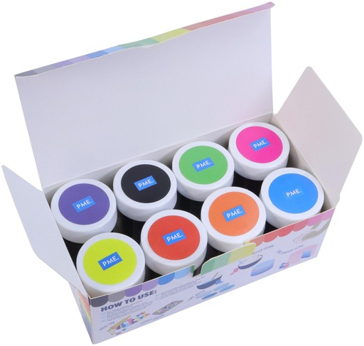 [PC1008] Kit de colorantes en pasta 8 unidades. PME