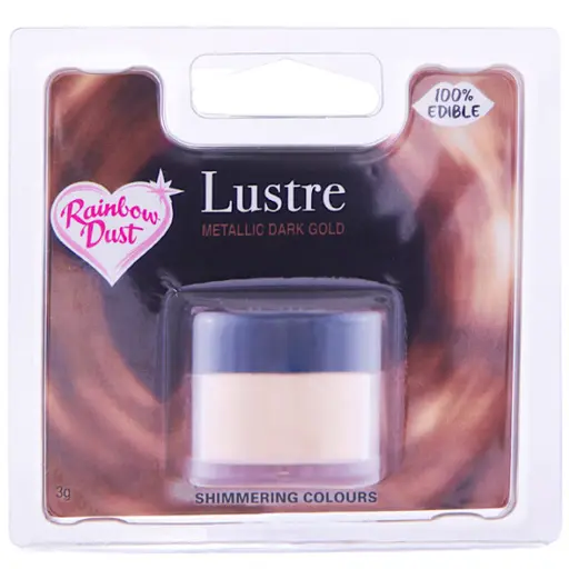 [RD2062] Colorante en polvo color dorado nacarado 3gr. Rainbow Dust