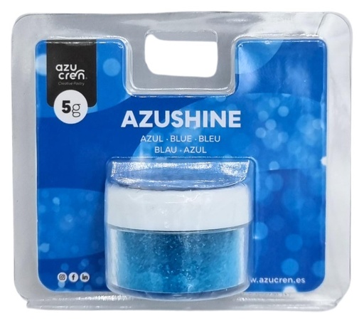[AZ01545] Purpurina comestible en polvo azul 5gr. Azushine