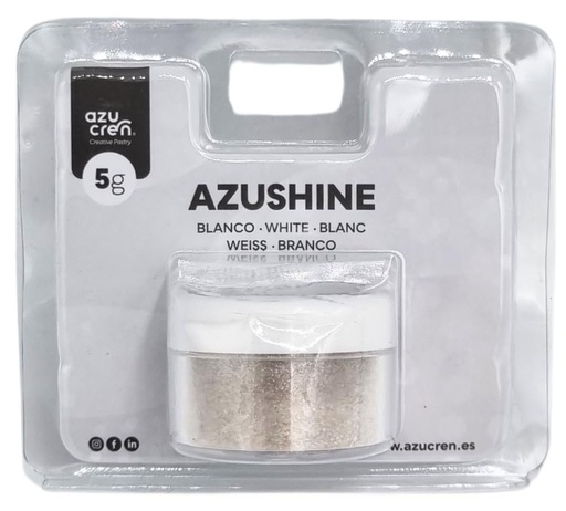 [AZ01541] Purpurina comestible en polvo blanca 5gr. Azushine