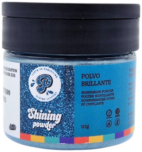[P010048] Polvo de brillo turquesa 10gr. PastryColours