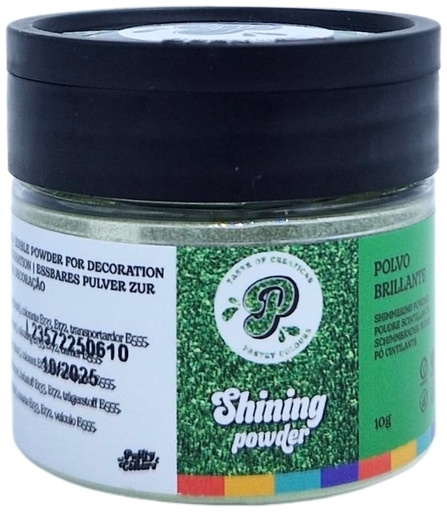 [P010043] Polvo de brillo verde 10gr. PastryColours