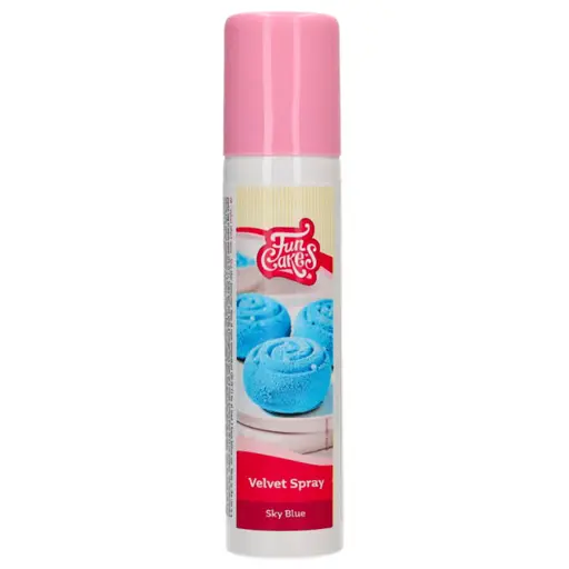 [F41335] Spray velvet color azul cielo 100ml. FunCakes