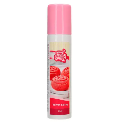 [F41325] Spray velvet rojo 100ml. Funcakes