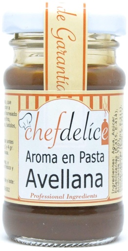 [F-CH2520] Aroma en Pasta de Avellana 50gr Chef Delice