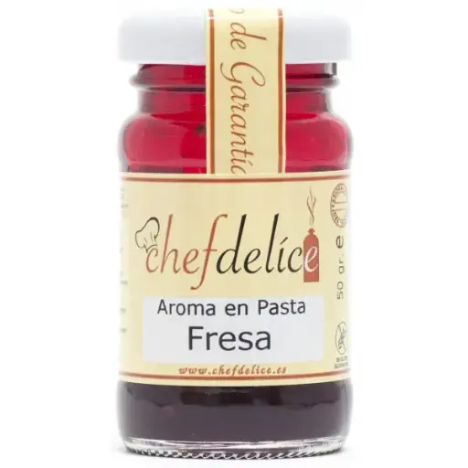 [F-CH2516] Aroma en Pasta de Fresa 50gr Chef Delice