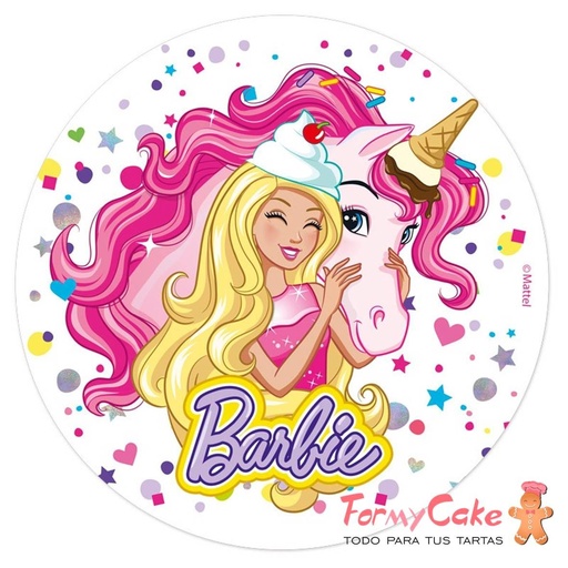 [impre-barbie] Impresión Comestible Barbie 20cm