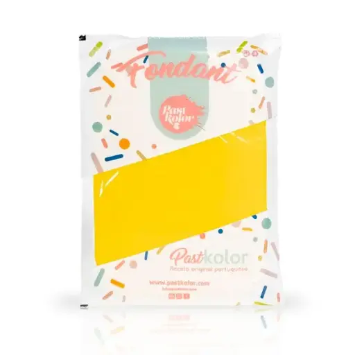 [PK0034] Fondant color amarillo 250gr. Pastkolor