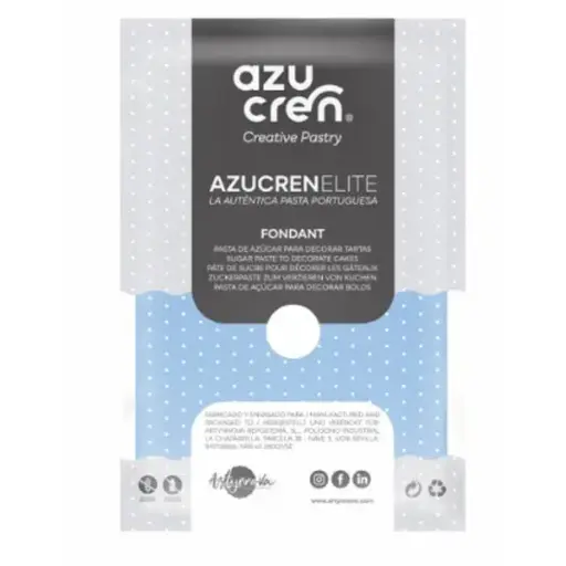 [ae00072] Fondant color azul cielo 100gr. Azucren Elite