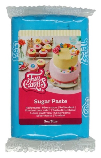 [F20130] Fondant color azul mar 250gr. Funcakes