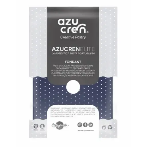 [ae00047] Fondant color azul marino 250gr. Azucren Elite