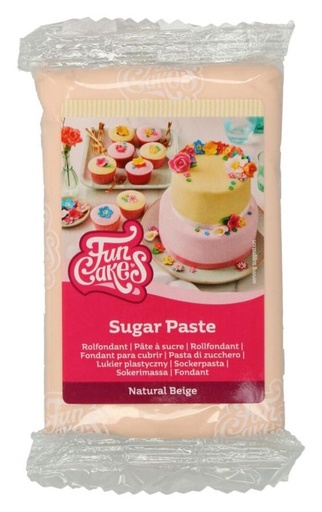 [F20165] Fondant color beige natural 250gr. Funcakes
