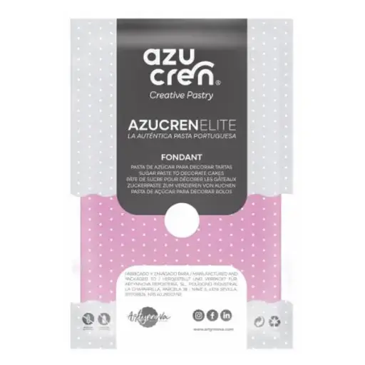 [ae00040] Fondant color rosa 250gr. Azucren Elite