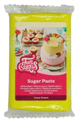 [F20155] Fondant color verde lima 250gr. Funcakes
