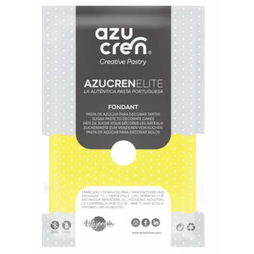 [ae00076] Fondant color amarillo 100gr. Azucren Elite