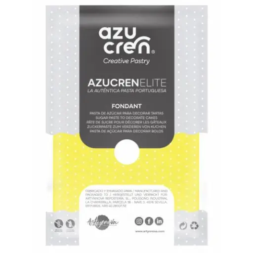 [ae00057] Fondant color amarillo 250gr. Azucren Elite