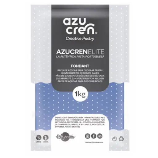 [ae00013] Fondant color azul 1kg. Azucren Elite