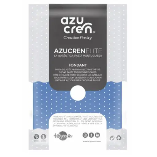 [ae00046] Fondant color azul 250gr. Azucren Elite