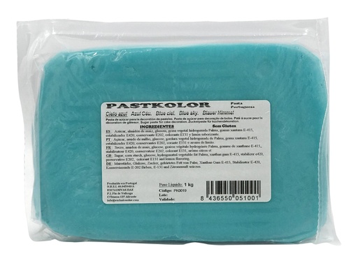[pk0019] Fondant Azul Cielo 1kg Pastkolor