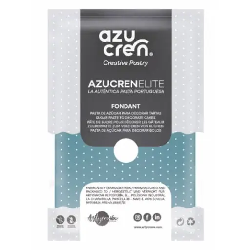 [ae00045] Fondant color azul eléctrico (pavao) 250gr. Azucren Elite