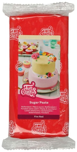 [F20520] Fondant color rojo fuego 1kg. Funcakes