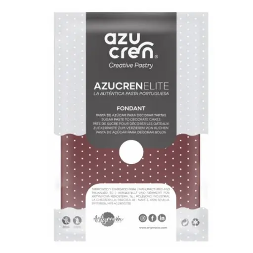 [ae00037] Fondant color granate 250gr. Azucren Elite