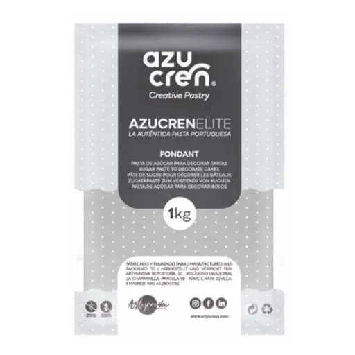 [ae00032] Fondant color gris 1kg. Azucren Elite
