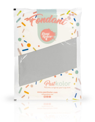 [pk0002] Fondant color gris 1kg. Pastkolor