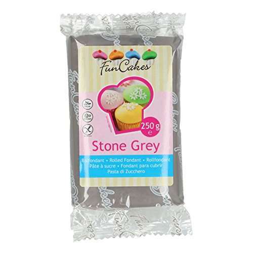 [F20160] Fondant Gris 250gr Funcakes