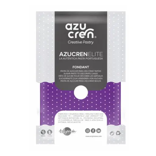 [ae00062] Fondant color lila 250gr. Azucren Elite