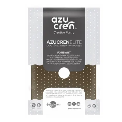 [ae00075] Fondant color marrón 100gr. Azucren Elite