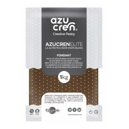[ae00022] Fondant color marrón 1kg. Azucren Elite