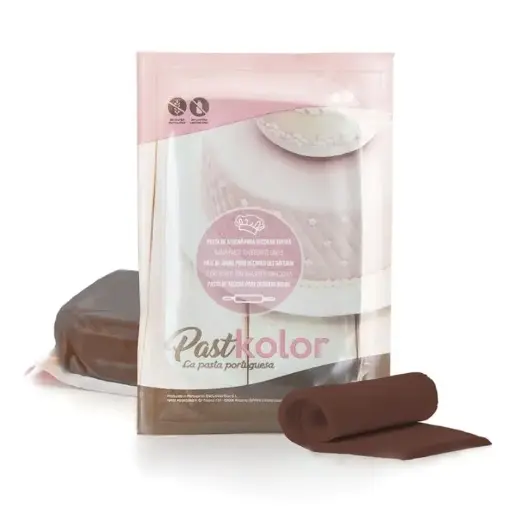 [pk0024] Fondant color marrón 1kg. Pastkolor